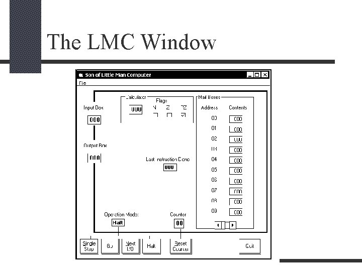 The LMC Window 