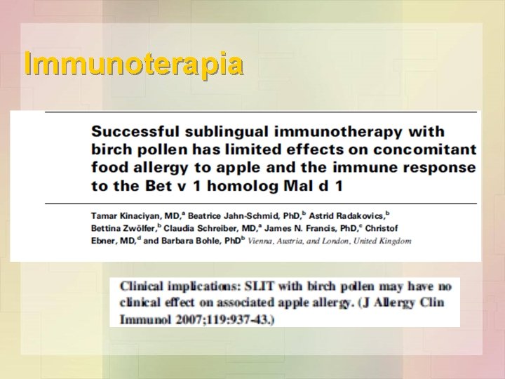 Immunoterapia • 