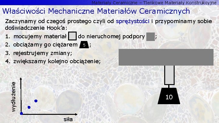 Materiały Ceramiczne – Tlenkowe Materiały Konstrukcyjne Właściwości Mechaniczne Materiałów Ceramicznych Zaczynamy od czegoś prostego