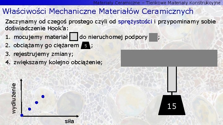 Materiały Ceramiczne – Tlenkowe Materiały Konstrukcyjne Właściwości Mechaniczne Materiałów Ceramicznych Zaczynamy od czegoś prostego