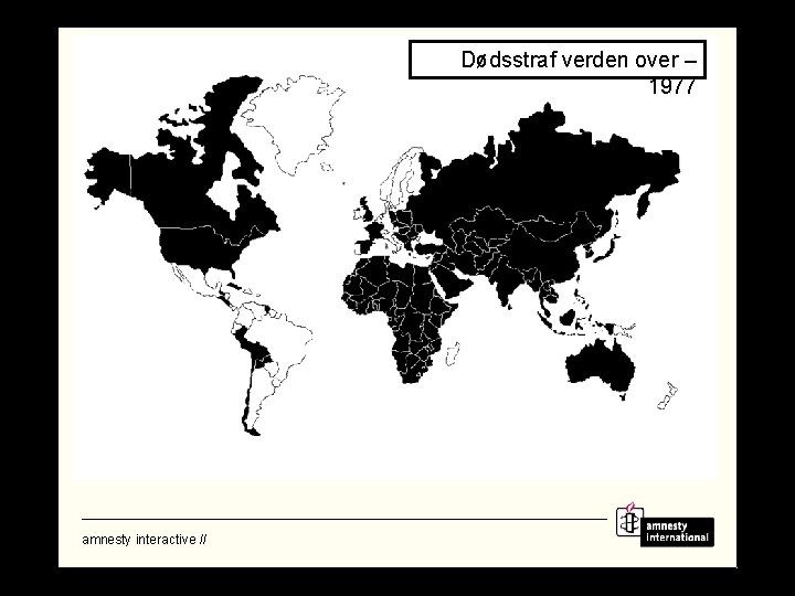 Dødsstraf verden over – 1977 amnesty interactive // 