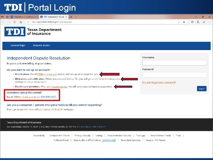 Portal Login 