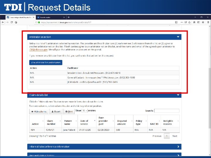 Request Details 