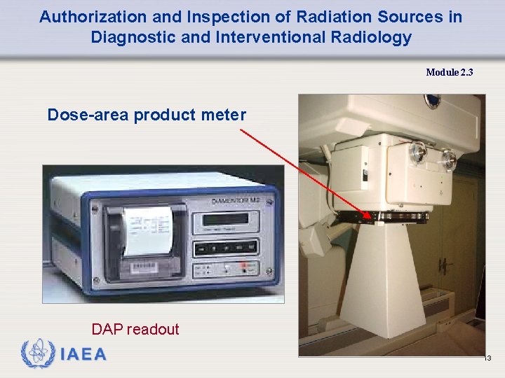 Authorization and Inspection of Radiation Sources in Diagnostic and Interventional Radiology Module 2. 3