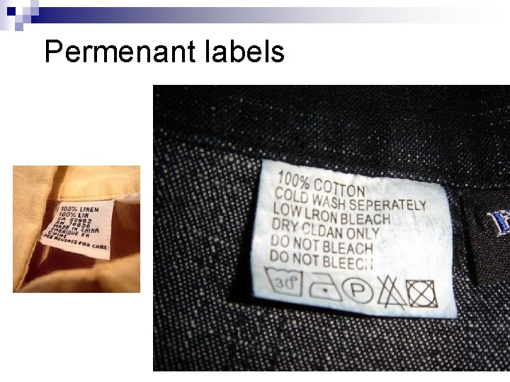 Permenant labels 