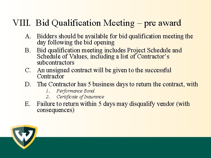 Procurement Strategic Sourcing Request for Proposal and Specifications