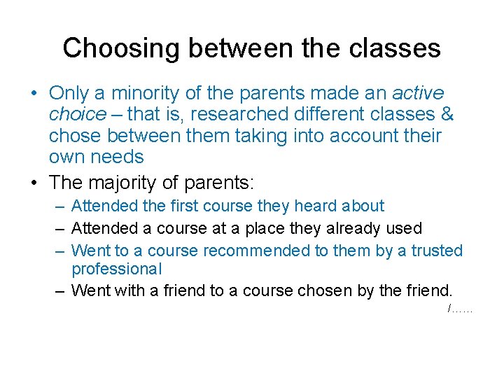 What do parents want from universal parenting programmes
