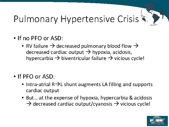 Pulmonary Artery Hypertension and Anesthesia Greg Latham MD