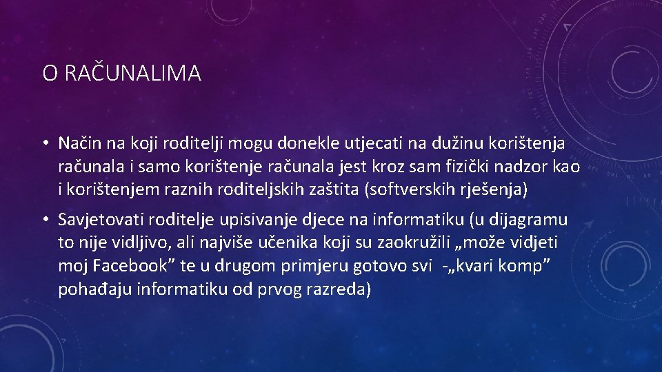 O RAČUNALIMA • Način na koji roditelji mogu donekle utjecati na dužinu korištenja računala