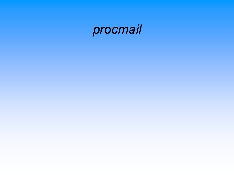 procmail 