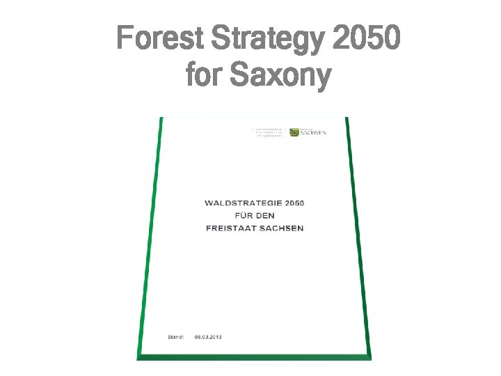 Forest Strategy 2050 for Saxony 