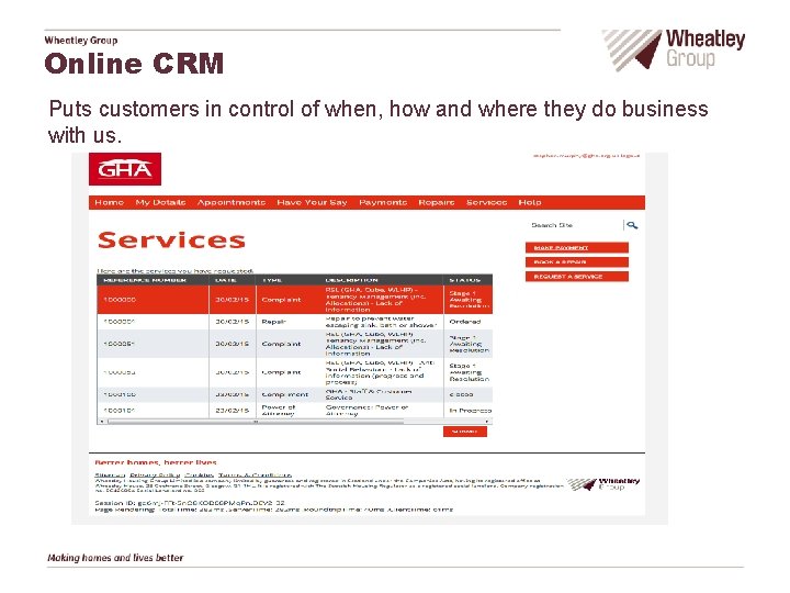 Online CRM Puts customers in control of when, how and where they do business