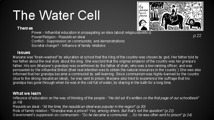 The Water Cell Themes Power - Influential education in propagating an idea (about religious/politics)
