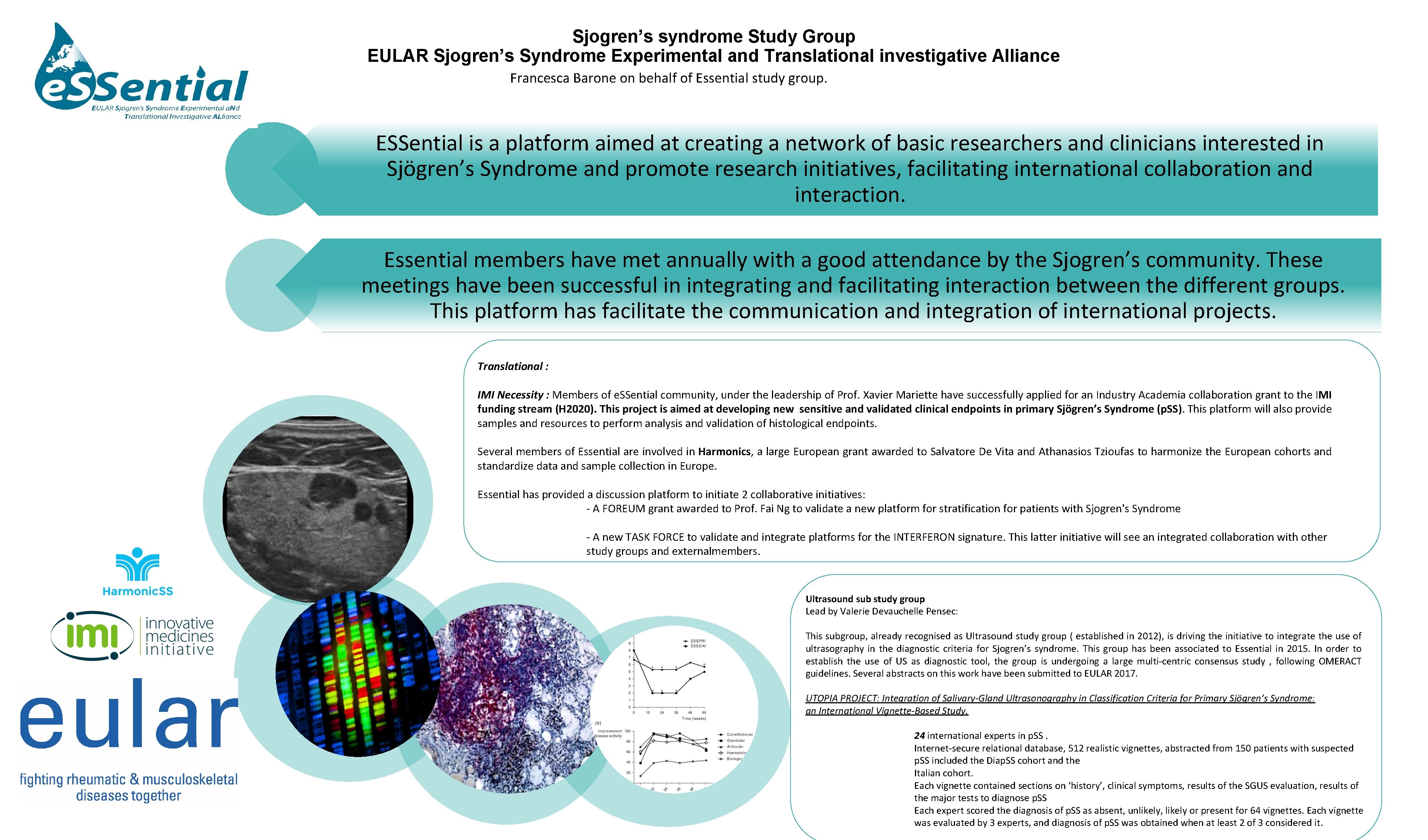 Sjogren’s syndrome Study Group EULAR Sjogren’s Syndrome Experimental and Translational investigative Alliance Francesca Barone