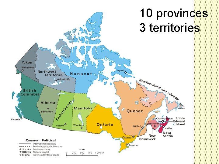 10 provinces 3 territories 