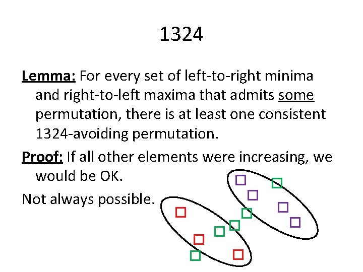 1324 Lemma: For every set of left-to-right minima and right-to-left maxima that admits some