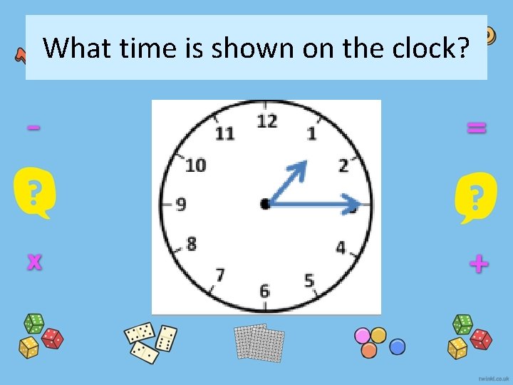 What time is shown on the clock? 