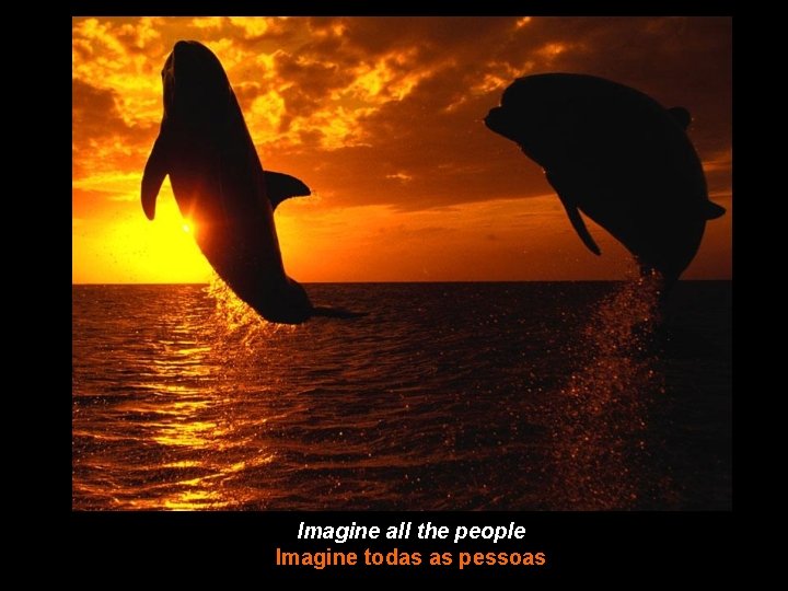 Imagine all the people Imagine todas as pessoas 
