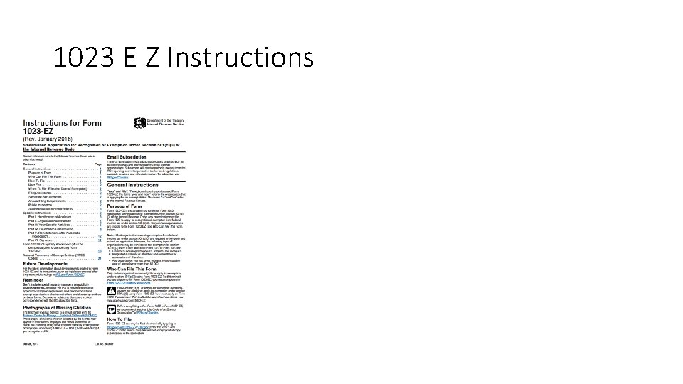 1023 E Z Instructions 