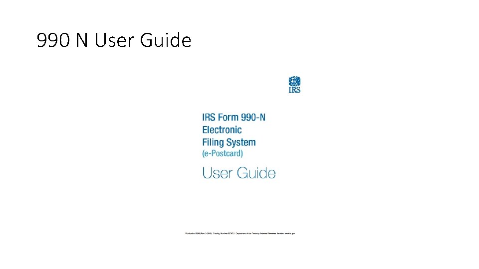 990 N User Guide 