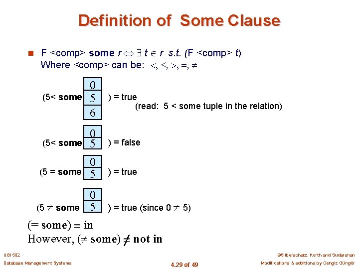 Definition of Some Clause n F <comp> some r t r s. t. (F