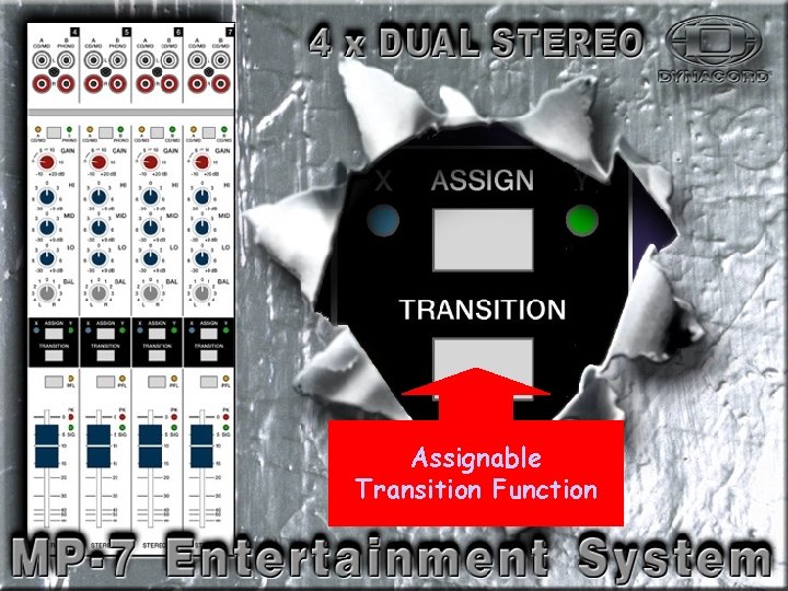 Dual Stereo-4 Assignable Transition Function 