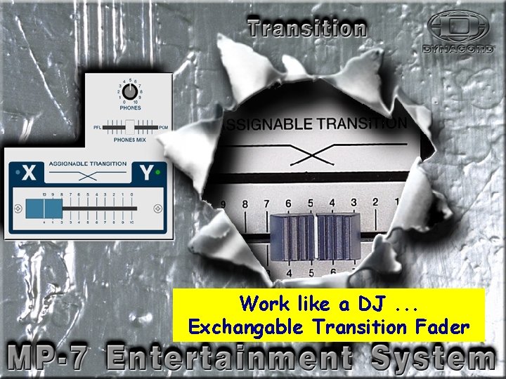 Transition Work like a DJ. . . Exchangable Transition Fader 