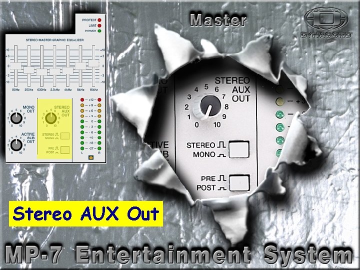 Master AUX-Out Stereo AUX Out 
