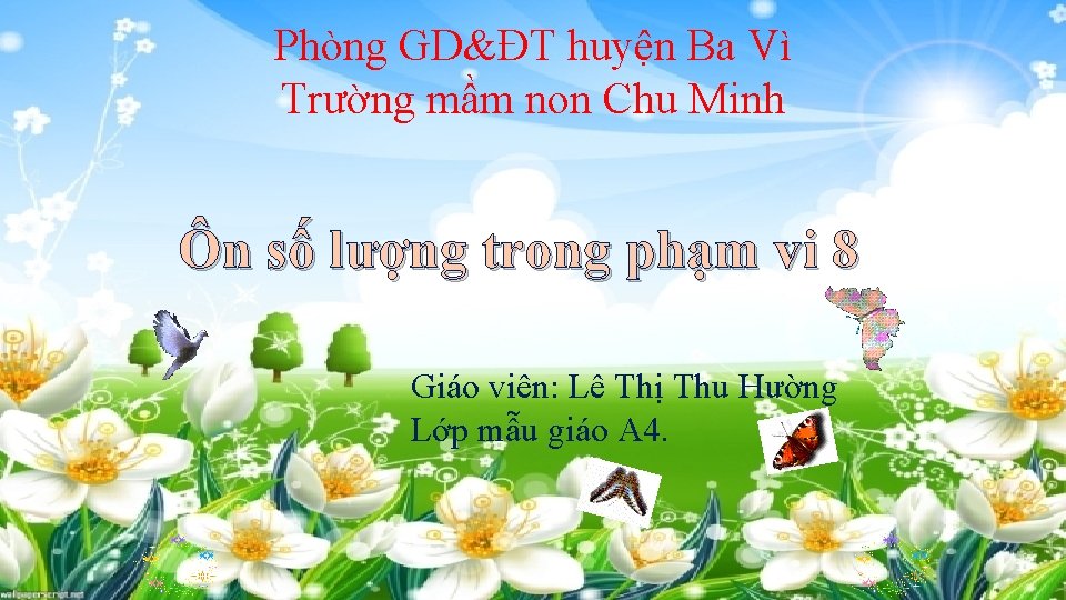 Phòng GD&ĐT huyện Ba Vì Trường mầm non Chu Minh Ôn số lượng trong