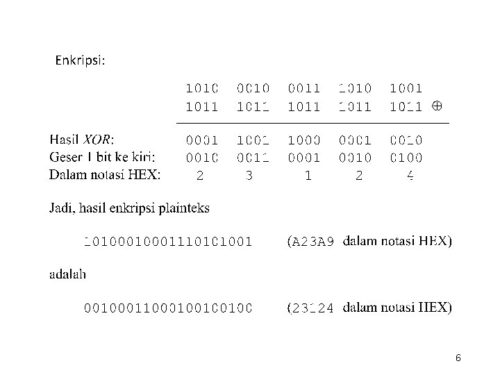 Enkripsi: 6 