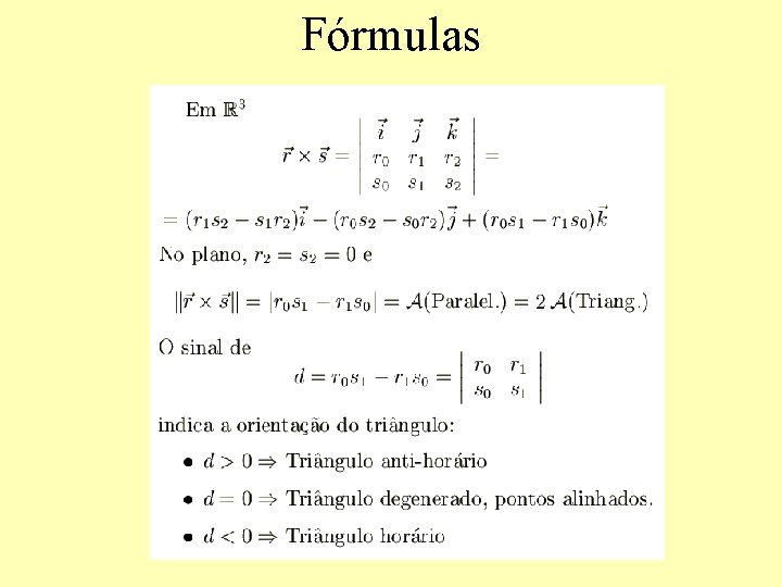 Fórmulas 