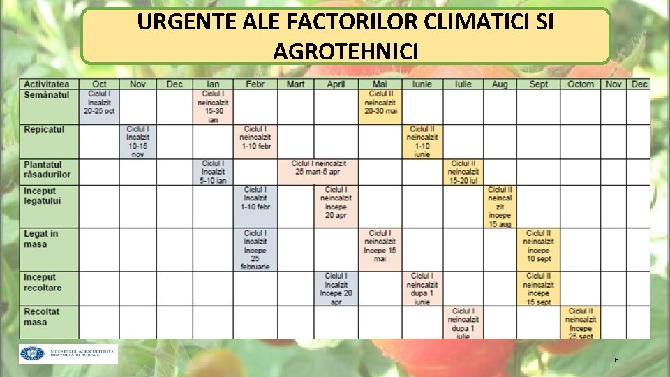 URGENTE ALE FACTORILOR CLIMATICI SI AGROTEHNICI 6 