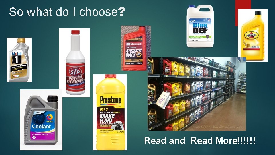 So what do I choose? Read and Read More!!!!!! 