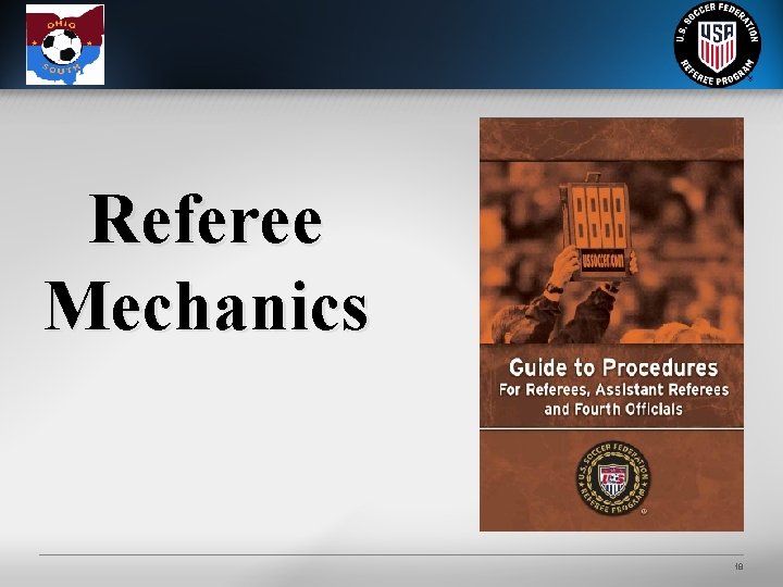 Referee Mechanics 18 