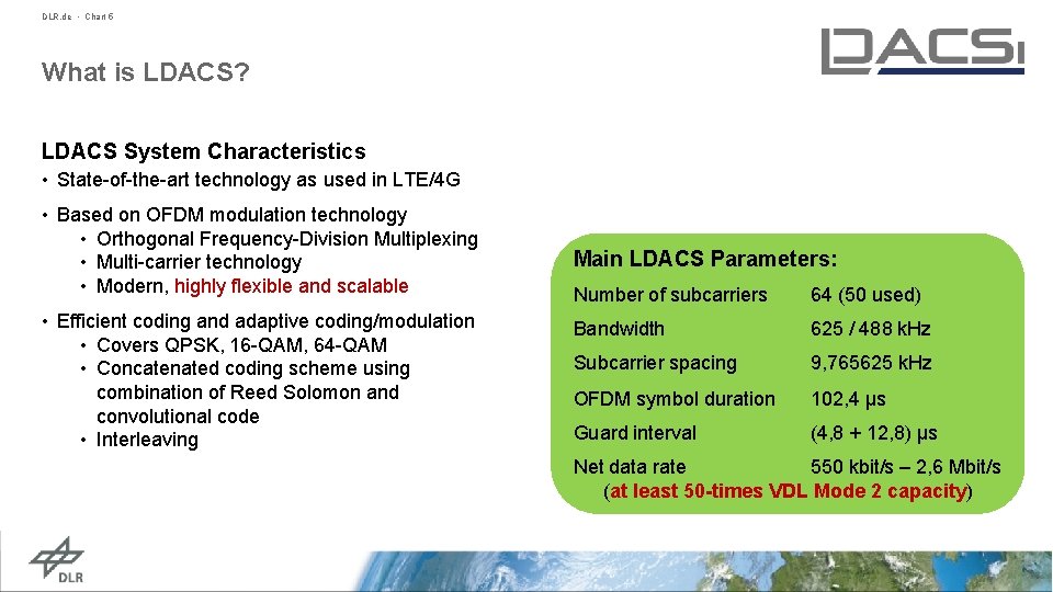 LDACS Briefing Current Status of LDACS Development and
