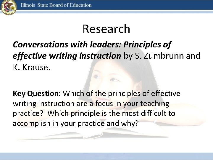 Narrative Writing Journal Articles Research Conversations with leaders: Principles of effective writing instruction by