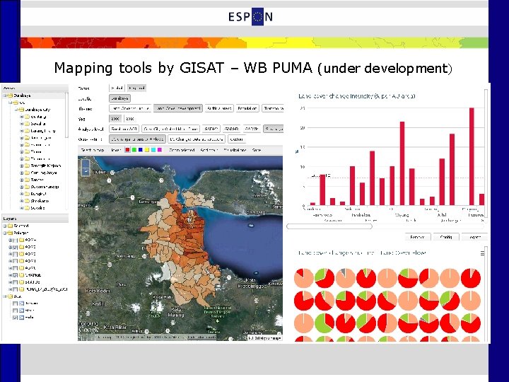 Mapping tools by GISAT – WB PUMA (under development) Mapping tools by GISAT – WB PUMA (under development)
