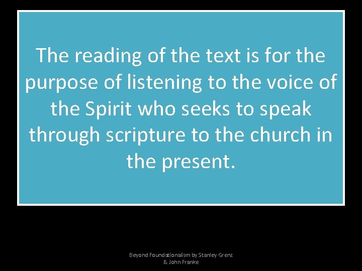 The reading of the text is for the purpose of listening to the voice