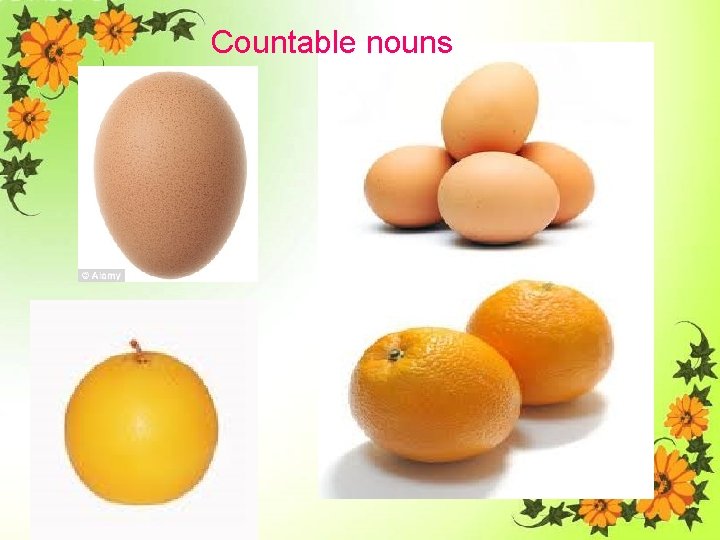 Countable nouns 