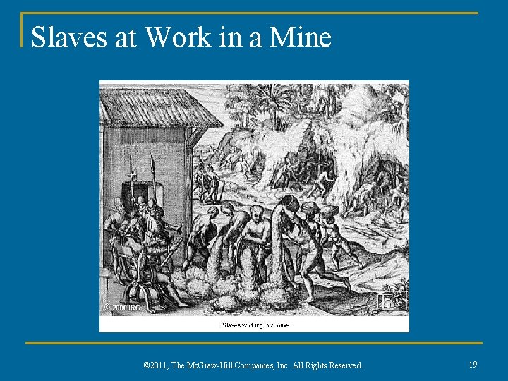 Slaves at Work in a Mine © 2011, The Mc. Graw-Hill Companies, Inc. All