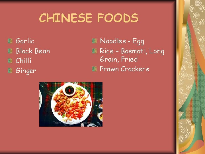 CHINESE FOODS Garlic Black Bean Chilli Ginger Noodles - Egg Rice – Basmati, Long
