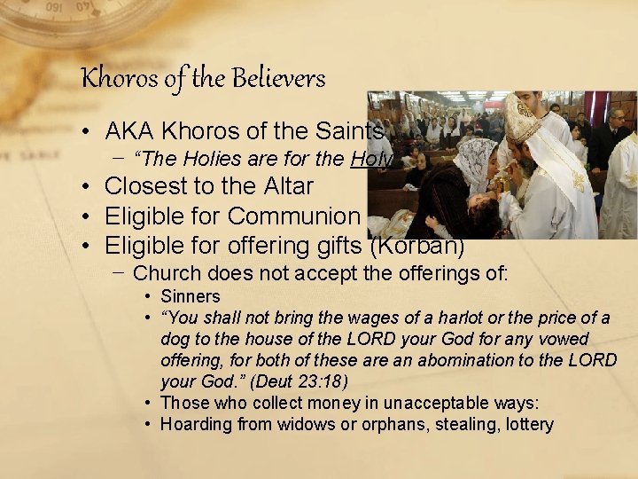 Khoros of the Believers • AKA Khoros of the Saints − “The Holies are