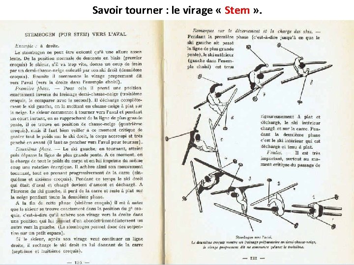 Savoir tourner : le virage « Stem » . 