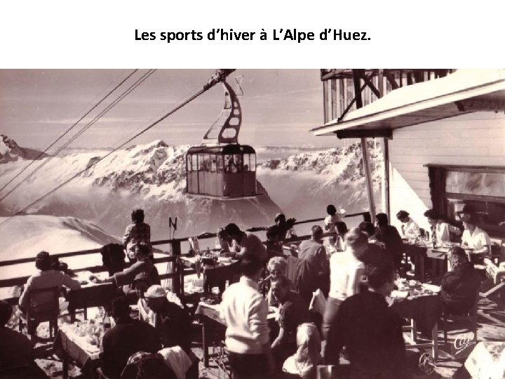 Les sports d’hiver à L’Alpe d’Huez. 