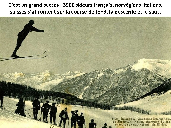 C’est un grand succès : 3500 skieurs français, norvégiens, italiens, suisses s’affrontent sur la