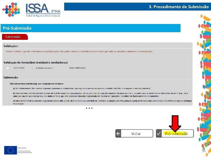 3. Procedimento de Submissão Pré-Submissão … 50 