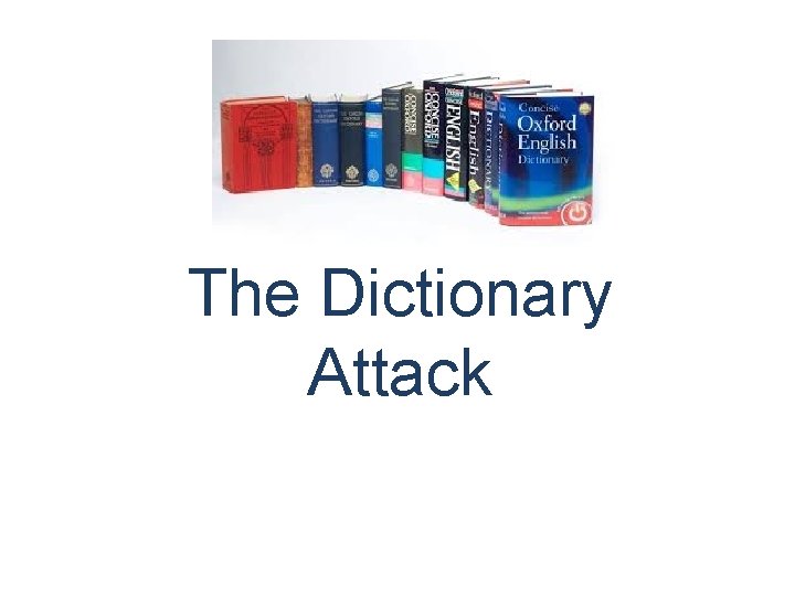 The Dictionary Attack 