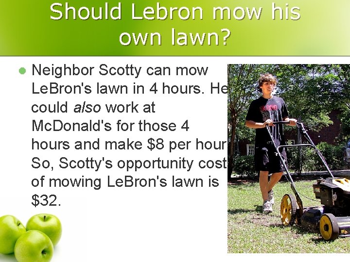 Should Lebron mow his own lawn? l Neighbor Scotty can mow Le. Bron's lawn