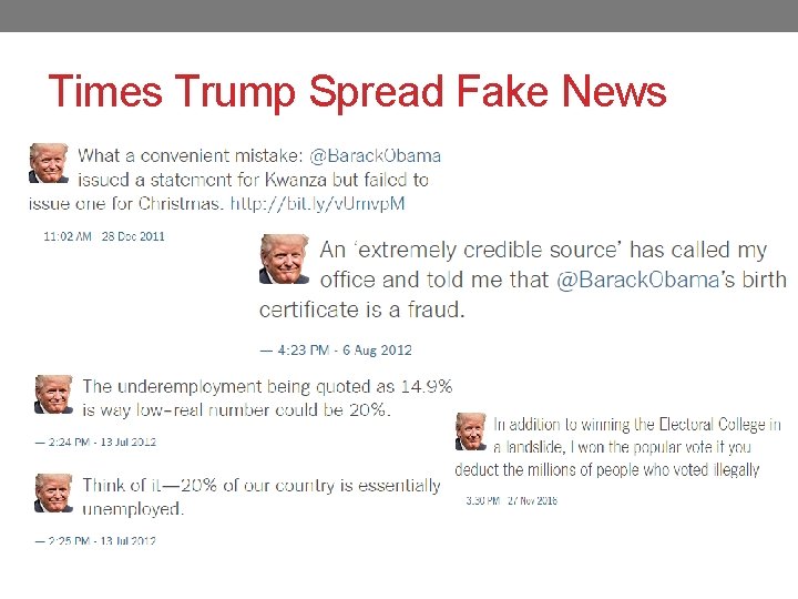 Times Trump Spread Fake News Times Trump Spread Fake News