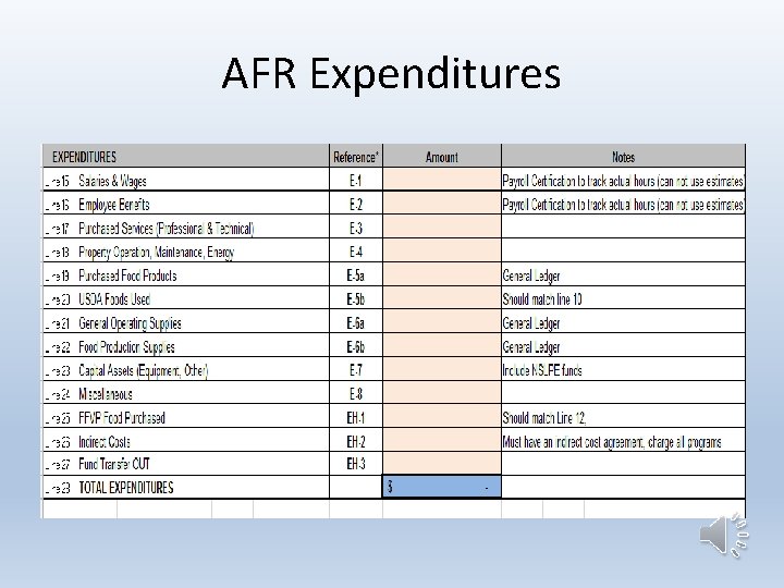 AFR Expenditures 